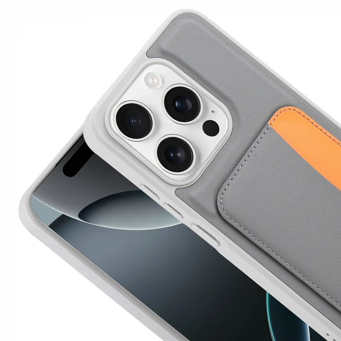 iPhone 15 Kılıf Kartlıklı X-Kart Silikon Kapak