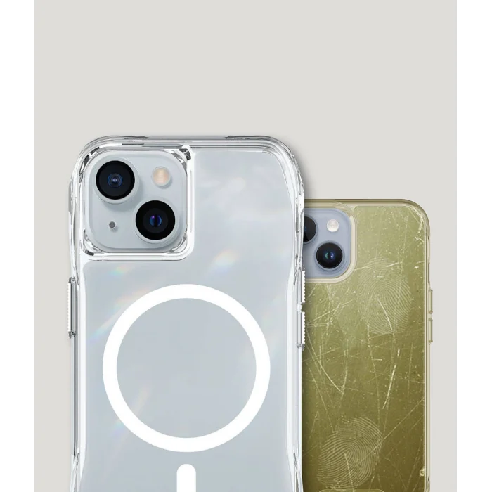 iPhone 15 Kılıf M-safe Şarj Özellikli Airbagli Şeffaf İncek Kapak