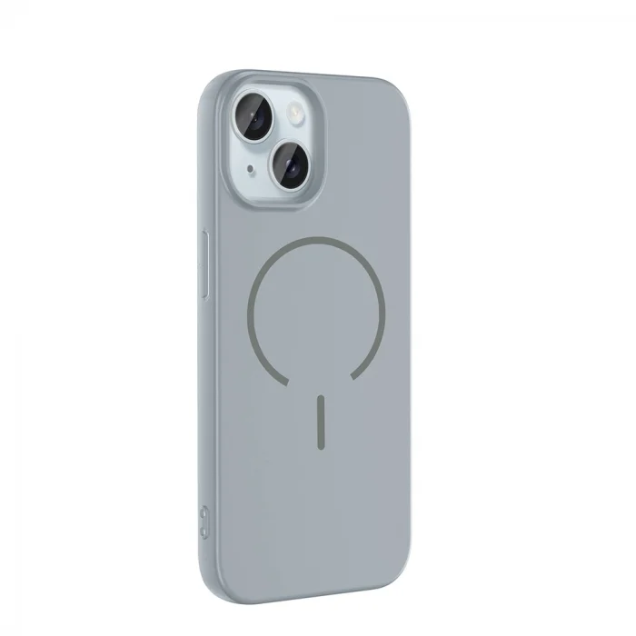 iPhone 15 Kılıf M-safe Şarj Özellikli Meta Kapak