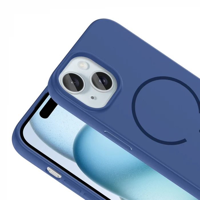 iPhone 15 Kılıf M-safe Şarj Özellikli Meta Kapak