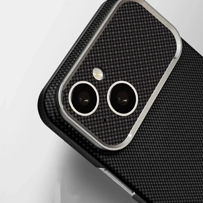 Apple iPhone 15 Kılıf M-Safe Şarj Özellikli Zore Paris Zerre Sert PC Kapak