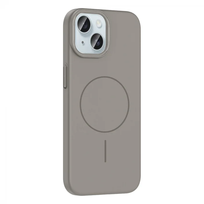 iPhone 15 Kılıf M-safe Şarj Özellikli Ruby Sert Kapak