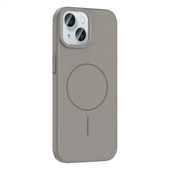 iPhone 15 Kılıf M-safe Şarj Özellikli Ruby Sert Kapak