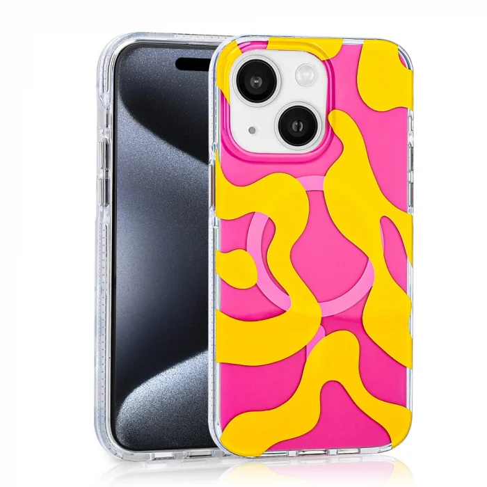 iPhone 15 Kılıf M-safe Şarj Özellikli Stilo Kapak