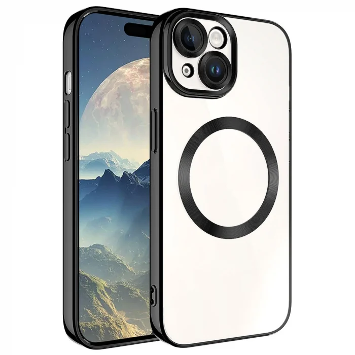 iPhone 15 Plus Kılıf M-safe Wireless Şarj Özellikli Setro Silikon