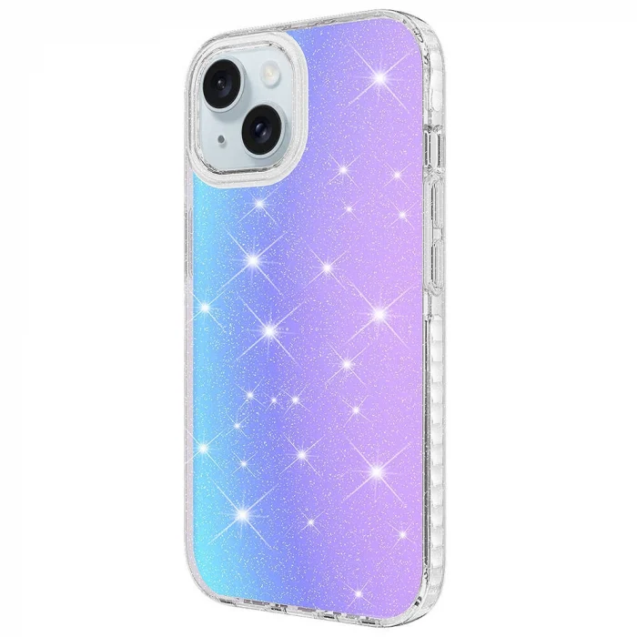 iPhone 15 Plus Kılıf Parlak Renk Geçişli Velle Kapak
