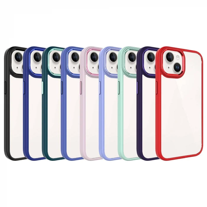 iPhone 15 Plus Kılıf Krom Kapak