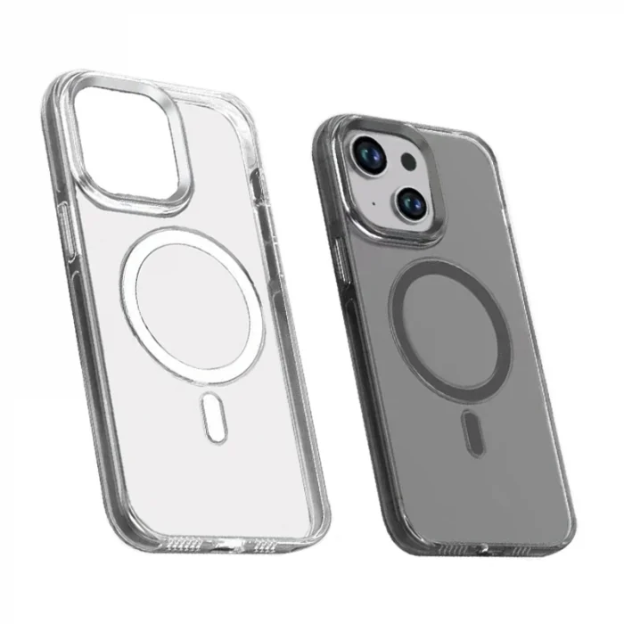 iPhone 15 Plus Kılıf Wireless Şarj Özellikli Şeffaf Efsane Kapak
