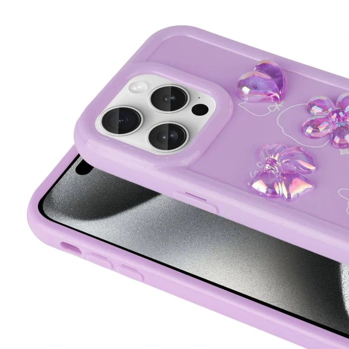 iPhone 15 Pro Kılıf Kabartma Figürlü Parlak Toys Silikon Kapak