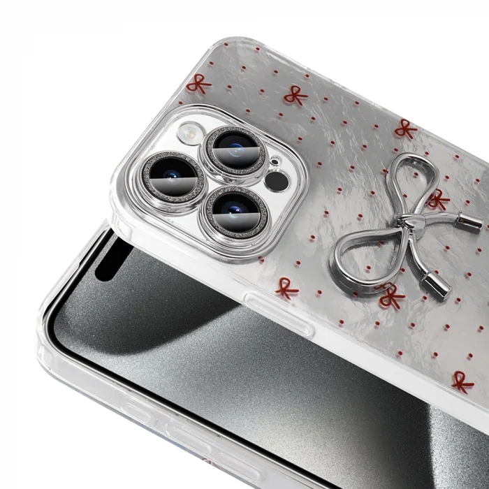 iPhone 15 Pro Kılıf Kamera Korumalı Figürlü Ponti Silikon Kapak