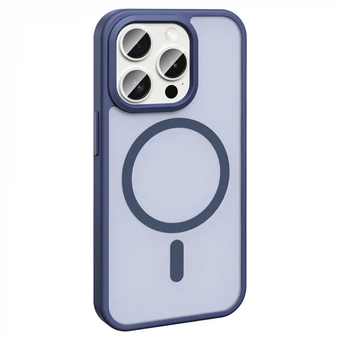 iPhone 15 Pro Kılıf M-safe Şarj Özellikli Mat Arka Yüzey Sio Kapak