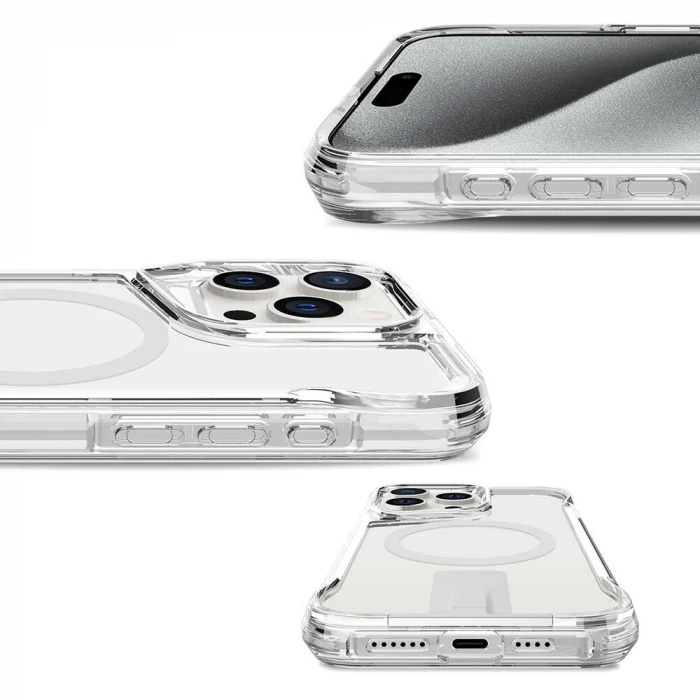 iPhone 15 Pro Kılıf M-safe Şarj Özellikli T-Max Standlı Kapak