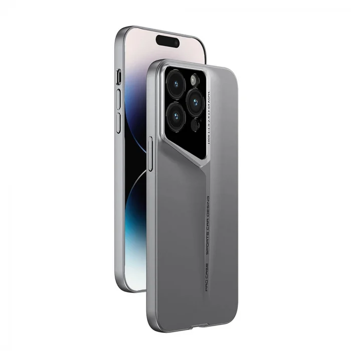 iPhone 15 Pro Kılıf Ultra İnce Kamera Korumalı Sert Rubber Procase Kapak