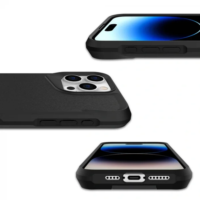 iPhone 15 Pro Kılıf Airbag Kenarlı T-Max Mat Standlı Kapak