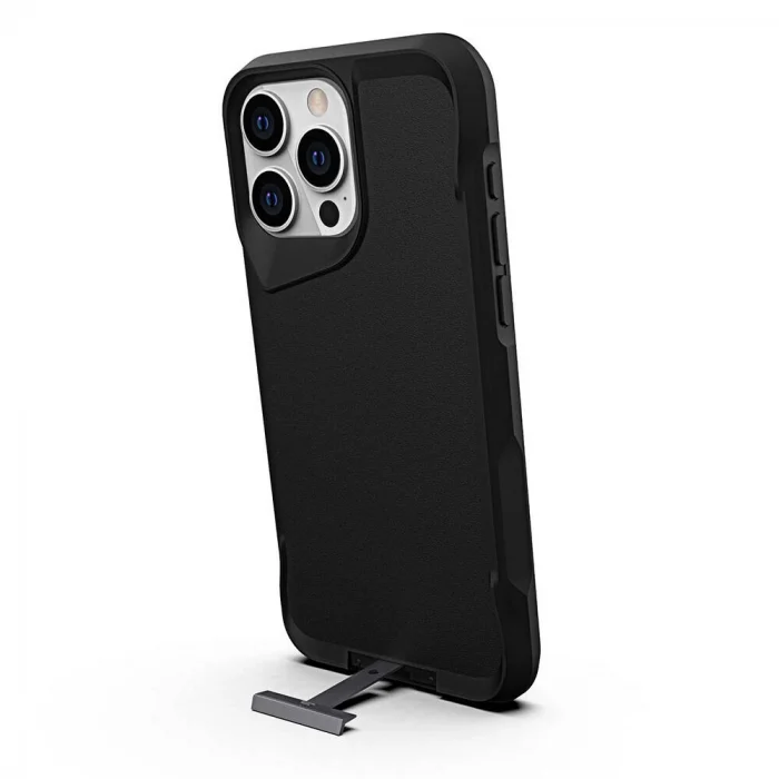iPhone 15 Pro Kılıf Airbag Kenarlı T-Max Mat Standlı Kapak