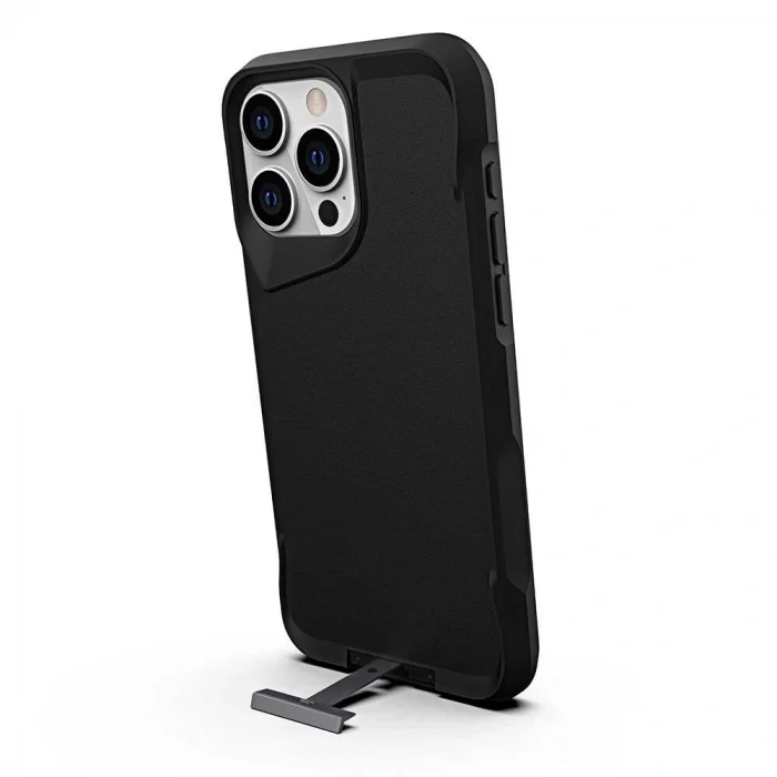 iPhone 15 Pro Kılıf Airbag Kenarlı T-Max Mat Standlı Kapak