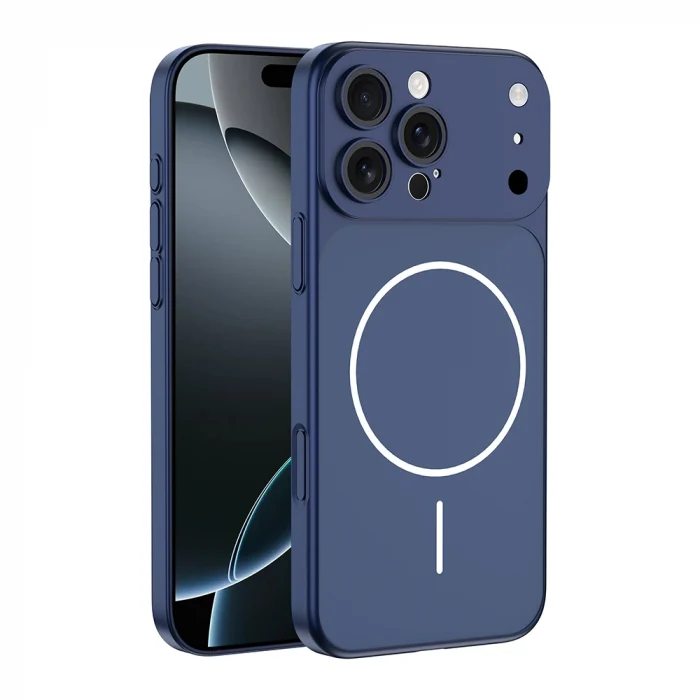 iPhone 15 Pro Kılıf M-Safe Şarj Özellikli Kamera Korumalı Spark Kapak