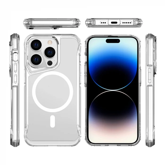 iPhone 15 Pro Kılıf M-safe Şarj Özellikli T-Max M-safe Kapak