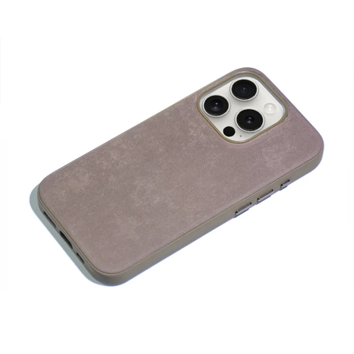 iPhone 15 Pro Kılıf Mikro Fiber Mimoza Kapak