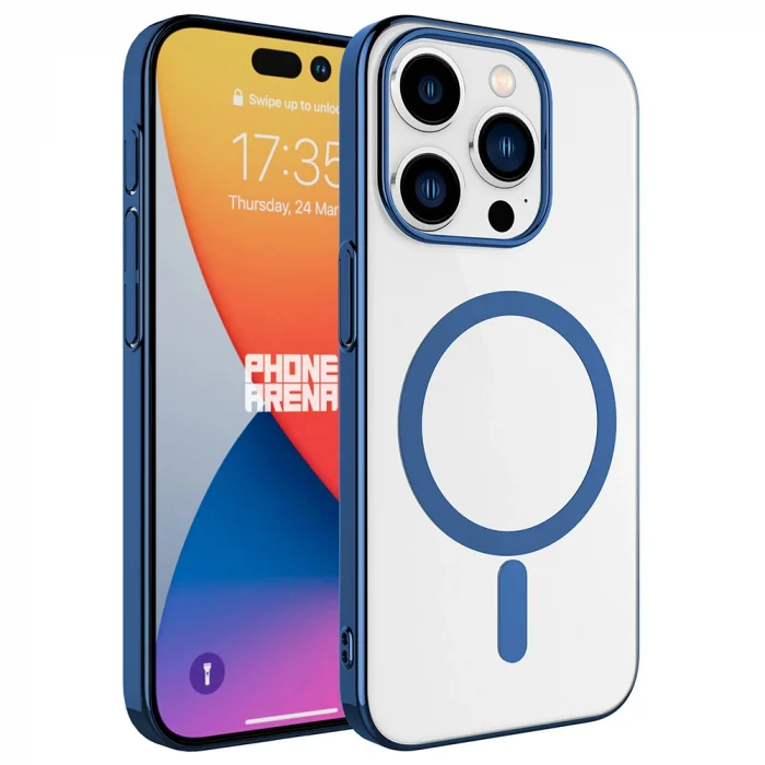 iPhone 15 Pro Kılıf Wireless Şarj Özellikli Pixel M-safe Kapak