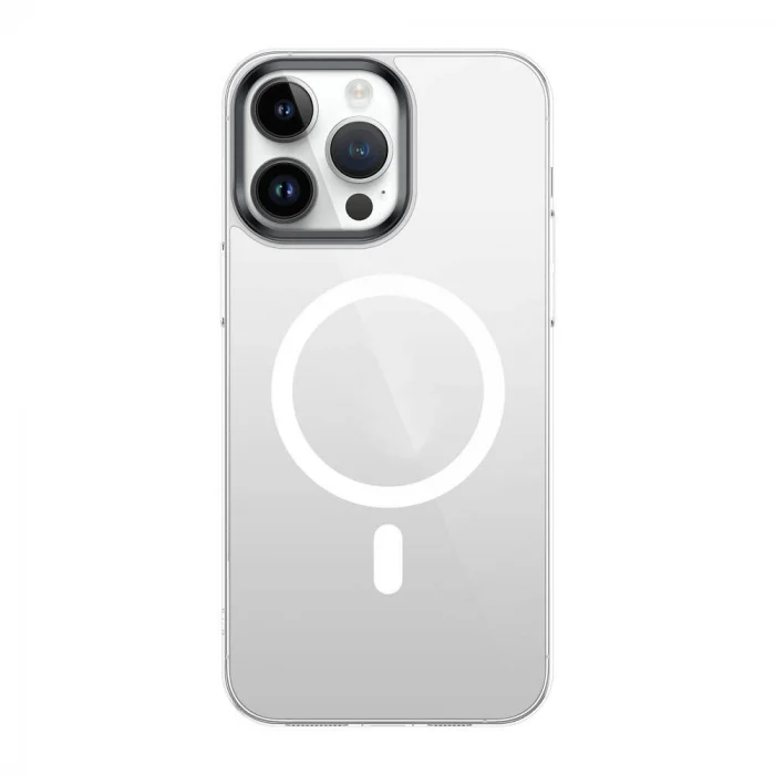 iPhone 15 Pro Uyumlu Kılıf Wireless Şarj Özellikli Şeffaf Kapak