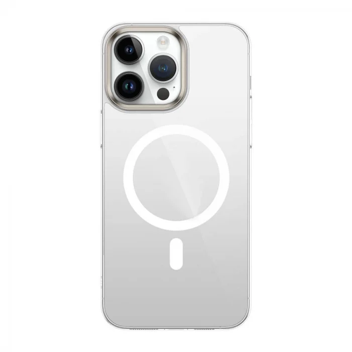 iPhone 15 Pro Uyumlu Kılıf Wireless Şarj Özellikli Şeffaf Kapak