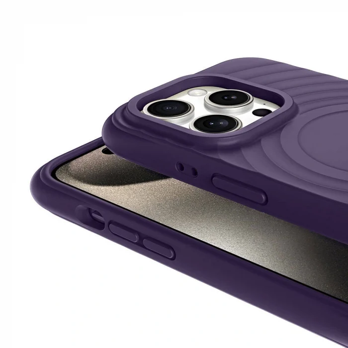 iPhone 15 Pro M-safe Şarj Özellikli Airbagli Mat Görünümlü Hepi Kapak