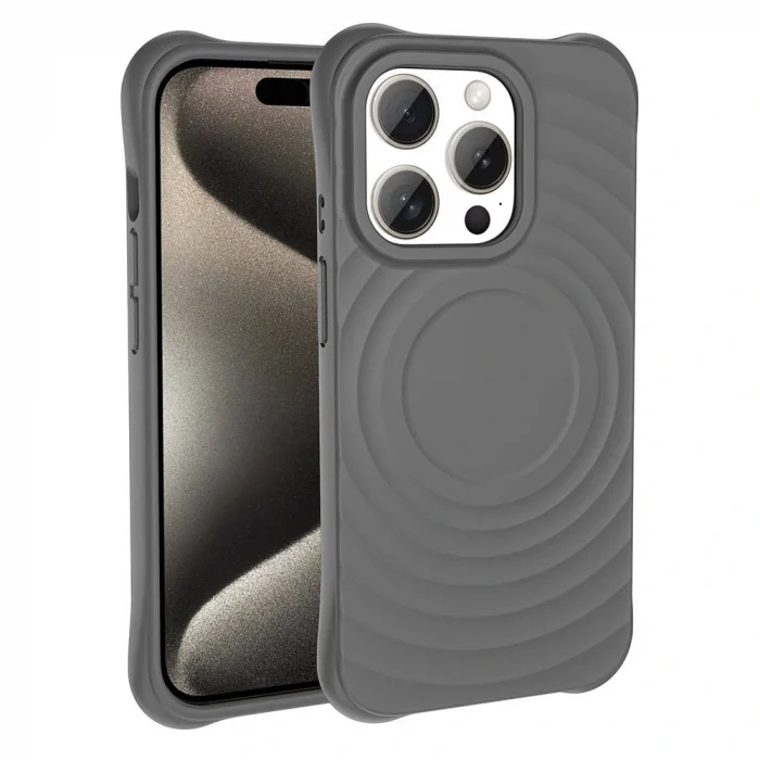 iPhone 15 Pro M-safe Şarj Özellikli Airbagli Mat Görünümlü Hepi Kapak