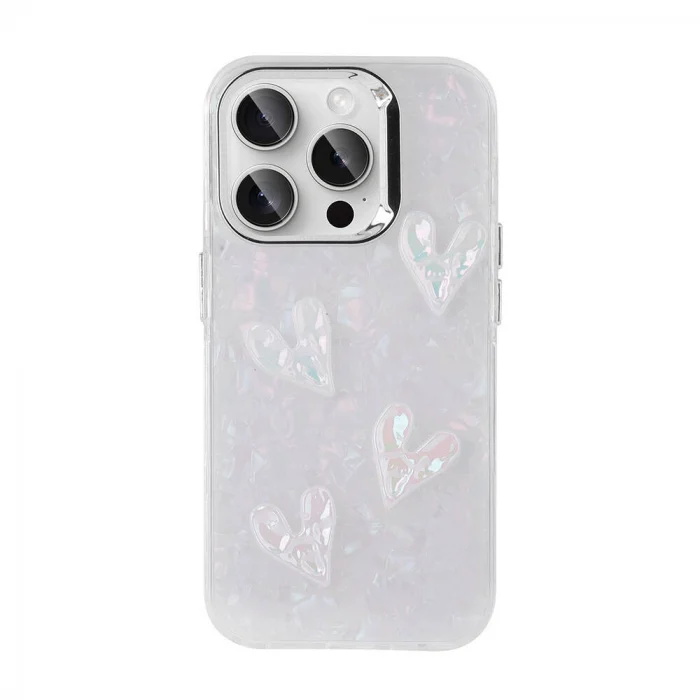 iPhone 15 Pro Max Kılıf Kabartma Figürlü Parlak Eralli Silikon Kapak