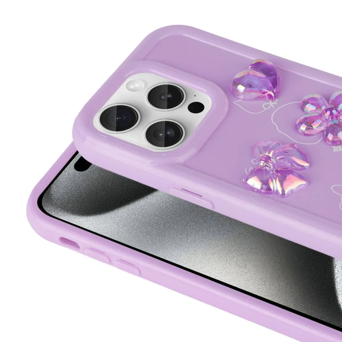 iPhone 15 Pro Max Kılıf Kabartma Figürlü Parlak Toys Silikon Kapak