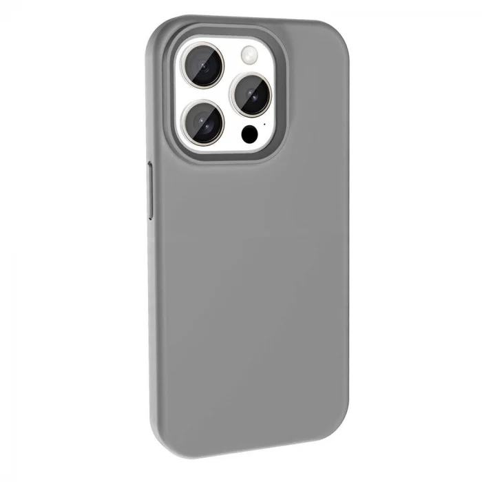 iPhone 15 Pro Max Kılıf M-safe Şarj Özellikli Sıvı Teknolojili Silinebilir Sert Kivi Kapak