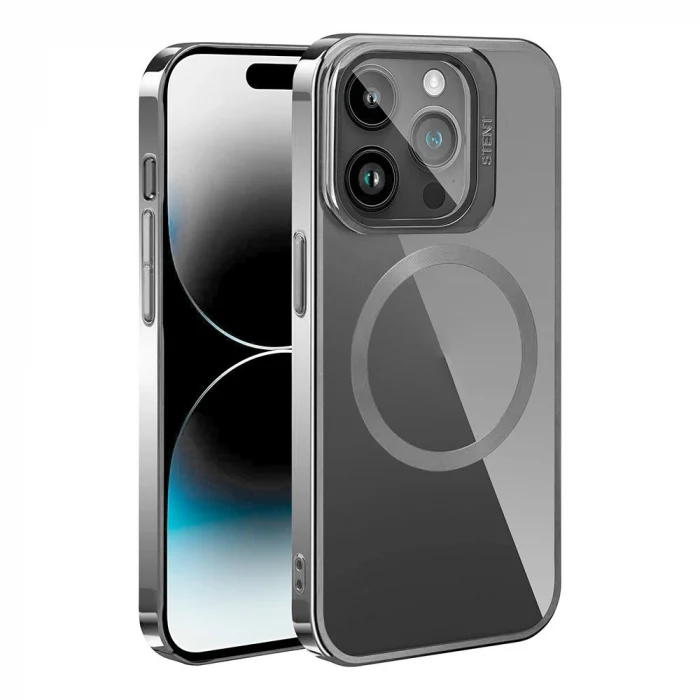 iPhone 15 Pro Max Kılıf M-safe Şarj Özellikli Standlı Klon Kapak