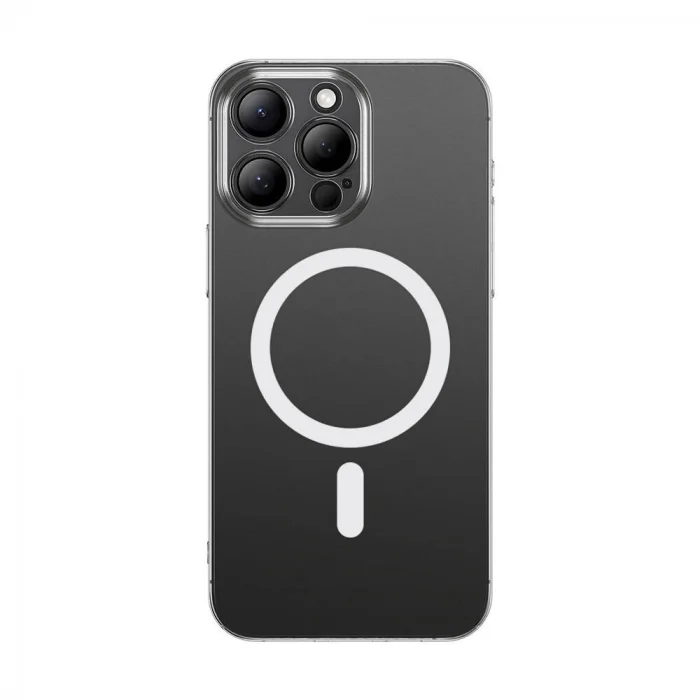 iPhone 15 Pro Max Kılıf M-safe Şarj Özellikli Toz Önleyici Helo Kapak