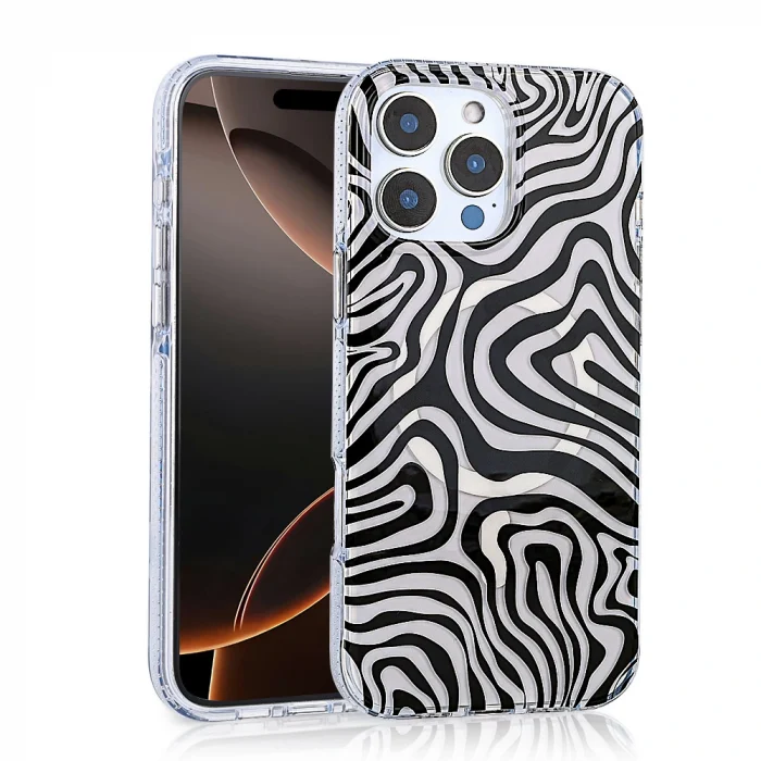 iPhone 15 Pro Max Kılıf M-safe Şarj Özellikli Jago Kapak