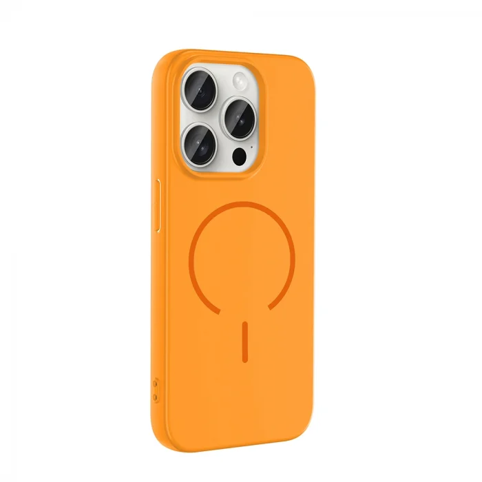 Apple iPhone 15 Pro Max Kılıf M-safe Şarj Özellikli Zore Meta Kapak