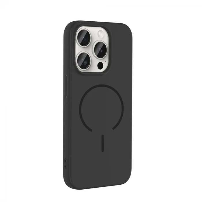 Apple iPhone 15 Pro Max Kılıf M-safe Şarj Özellikli Zore Meta Kapak