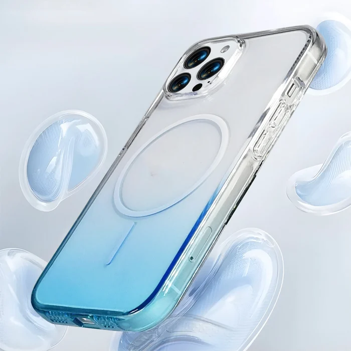 iPhone 15 Pro Max Kılıf M-Safe Şarj Özellikli Septik Silikon Kapak