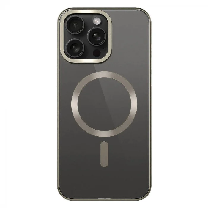 iPhone 15 Pro Max Kılıf Mat Tasarımlı M-safe Wireless Şarj Özellikli Mat Setro Kapak