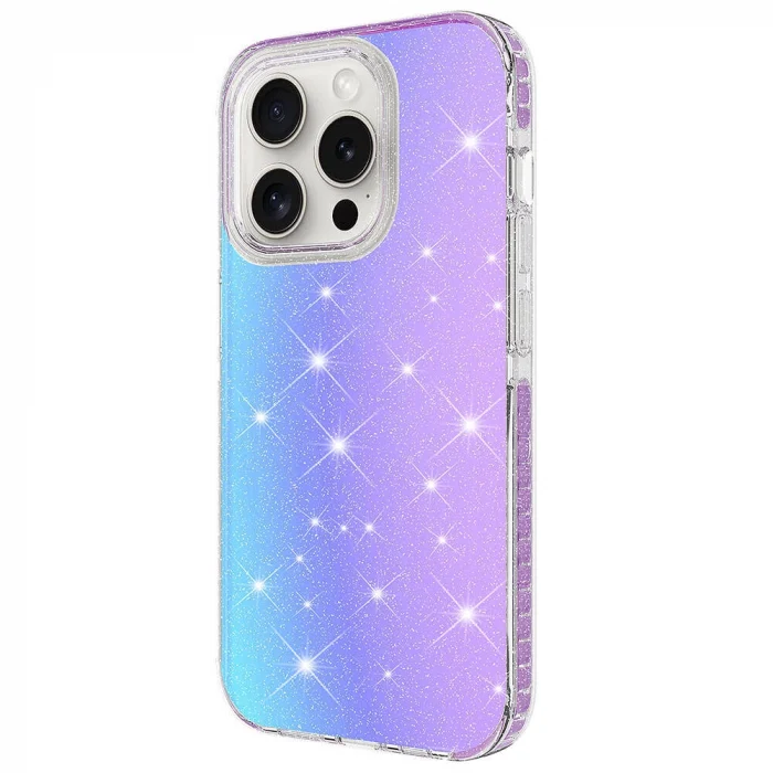 iPhone 15 Pro Max Kılıf Parlak Renk Geçişli Velle Kapak