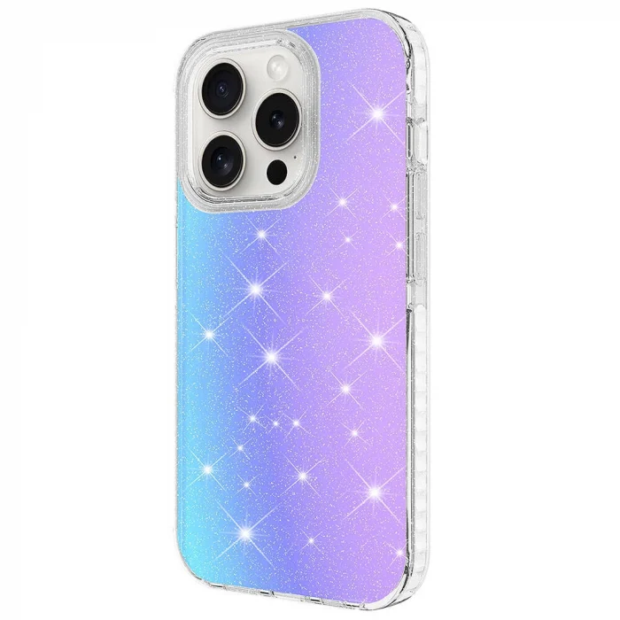 iPhone 15 Pro Max Kılıf Parlak Renk Geçişli Velle Kapak