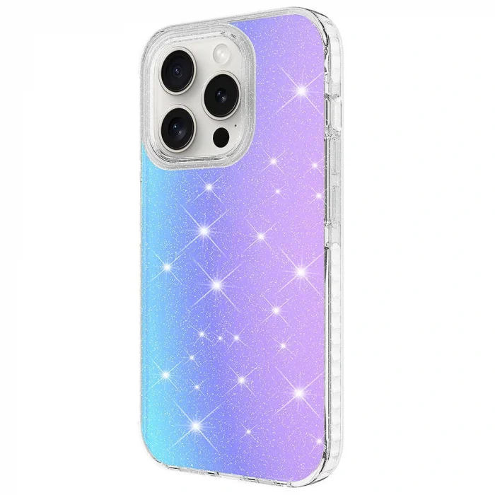 iPhone 15 Pro Max Kılıf Parlak Renk Geçişli Velle Kapak