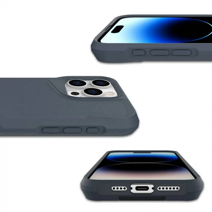 iPhone 15 Pro Max Kılıf Airbag Kenarlı T-Max Mat Standlı Kapak