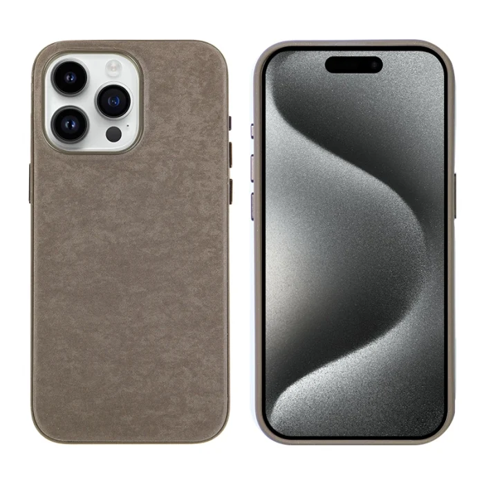 iPhone 15 Pro Max Kılıf Mikro Fiber Mimoza Kapak
