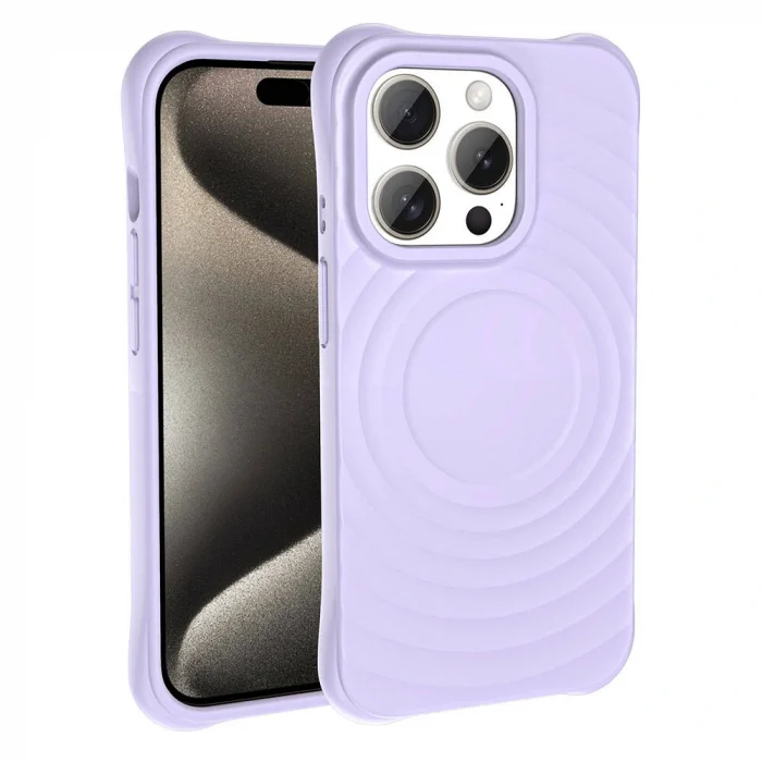 iPhone 15 Pro Max M-safe Şarj Özellikli Airbagli Mat Görünümlü Hepi Kapak