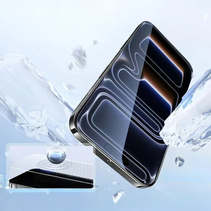 iPhone 15 Pro Max 2.5D Oliv HD Temperli Cam Ekran Koruyucu + Kolay Uygulama Aparatı