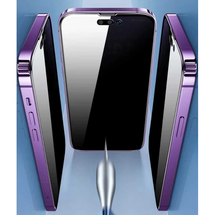 iPhone 15 Pro Max Kor Privacy Cam Ekran Koruyucu
