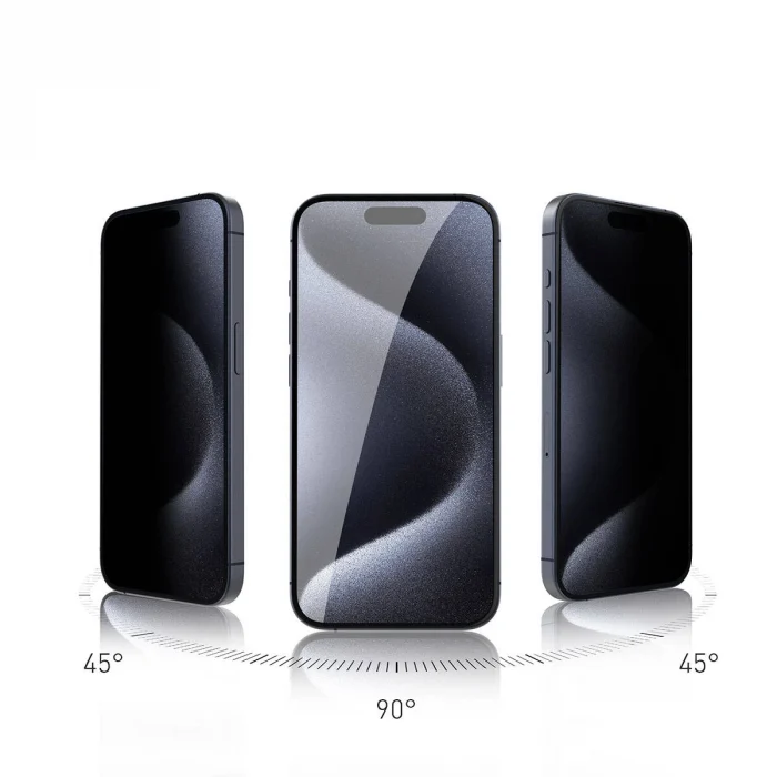 iPhone 15 Rika Premium Privacy Temperli Cam Ekran Koruyucu