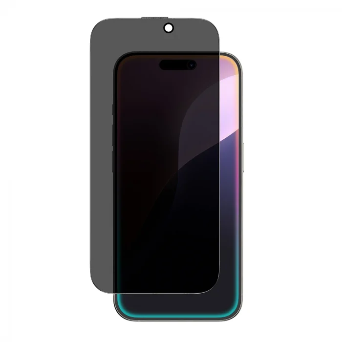 iPhone 16 Amazingthing Titan Privacy Parmak İzi Bırakmayan Temperli Cam Ekran Koruyucu