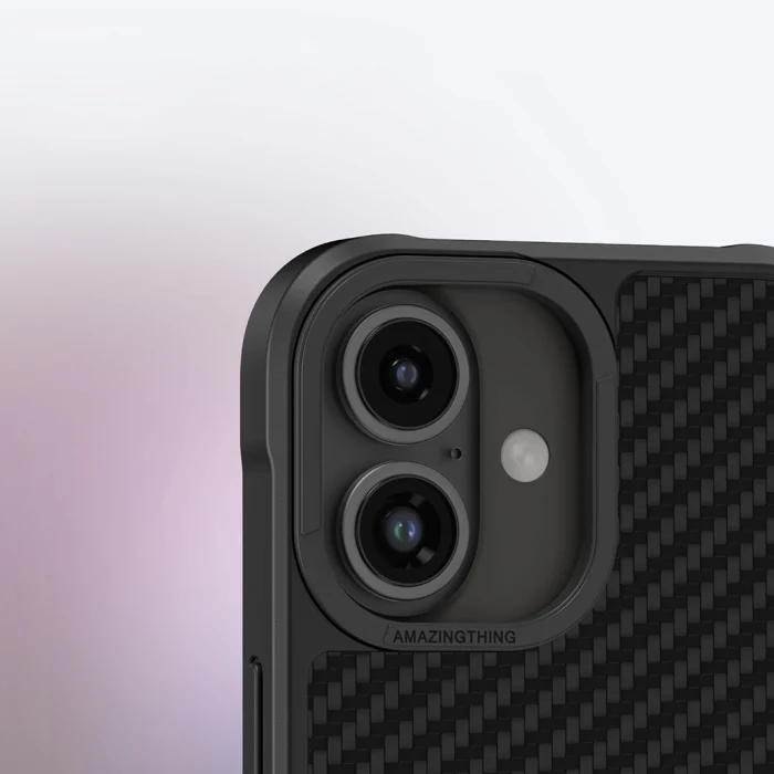 iPhone 16 Kılıf M-safe Şarj Özellikli 1500D Aramid Fiber Amazingthing Titan Max Serisi Kapak