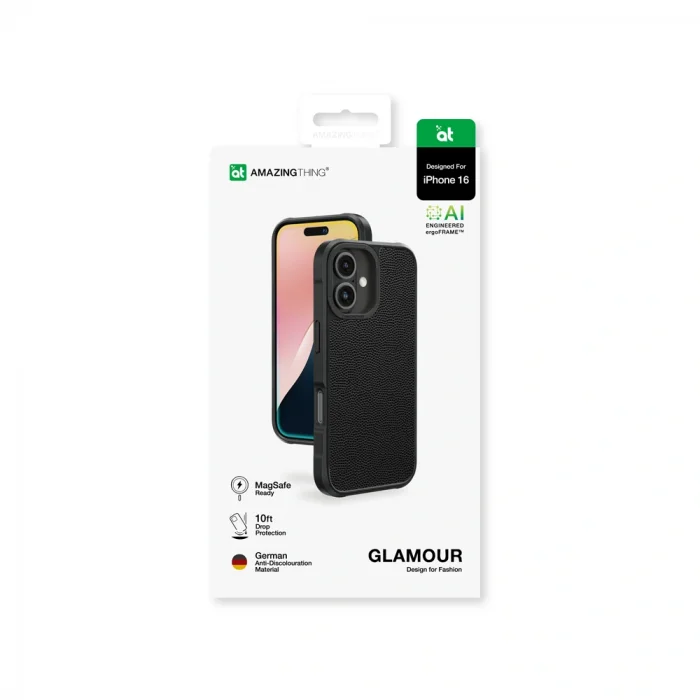 Apple iPhone 16 Kılıf M-safe Şarj Özellikli Amazingthing Glamour Serisi Kapak